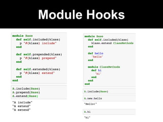 Module Hooks
 