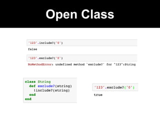 Open Class
 