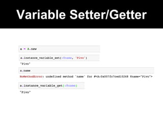 Variable Setter/Getter
 