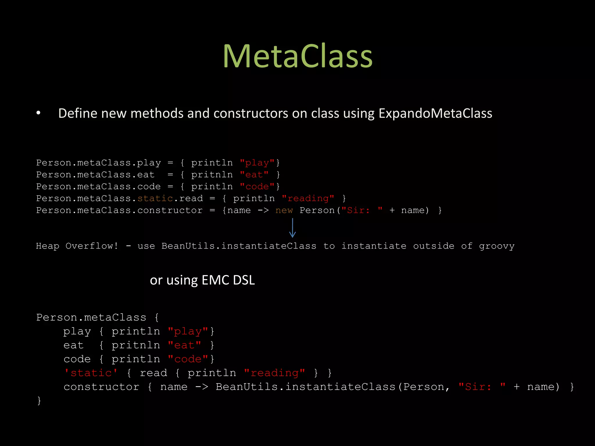 Metaprogramming Techniques In Groovy And Grails