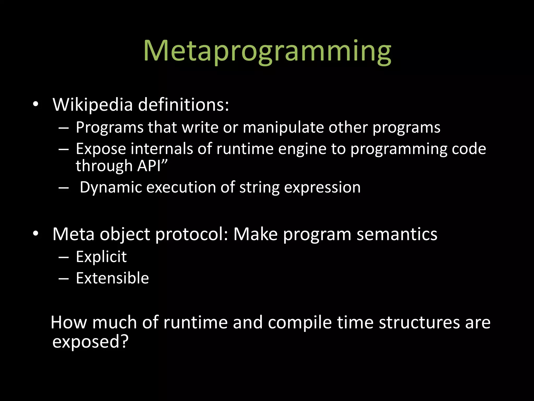 Metaprogramming Techniques In Groovy And Grails