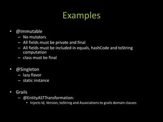 Metaprogramming Techniques In Groovy And Grails