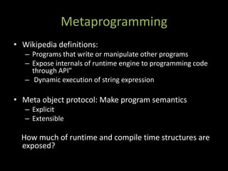 Metaprogramming Techniques In Groovy And Grails