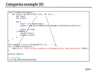 Categories example (II)
26/54
 