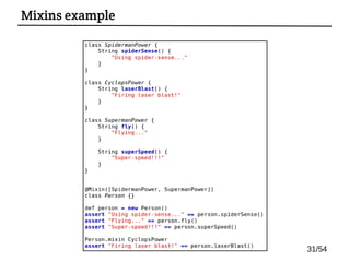 Mixins example
31/54
 