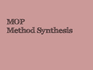 MOP
Method Synthesis
 