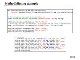 MethodMissing example
38/54
 