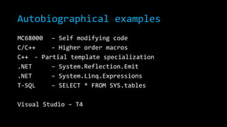 Meta Programming | PPTX