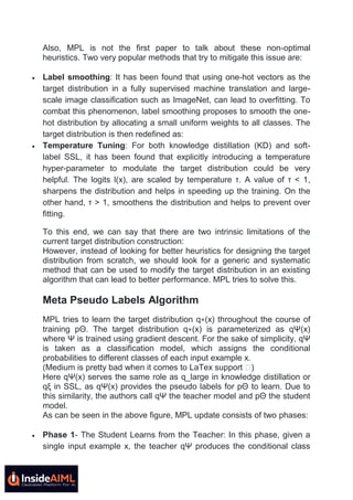 Meta Pseudo Label - InsideAIML | PDF