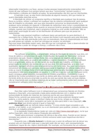 Metareciclagem    Software Livre