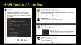 N-API (Node.js API) for Rust
 