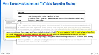 Meta Executives Understand TikTok Is Targeting Sharing
PX3827 at -675. DDX1.59
 