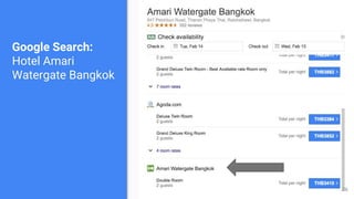 Google Search:
Hotel Amari
Watergate Bangkok
26
 