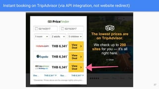 37
Instant booking on TripAdvisor (via API integration, not website redirect)
 