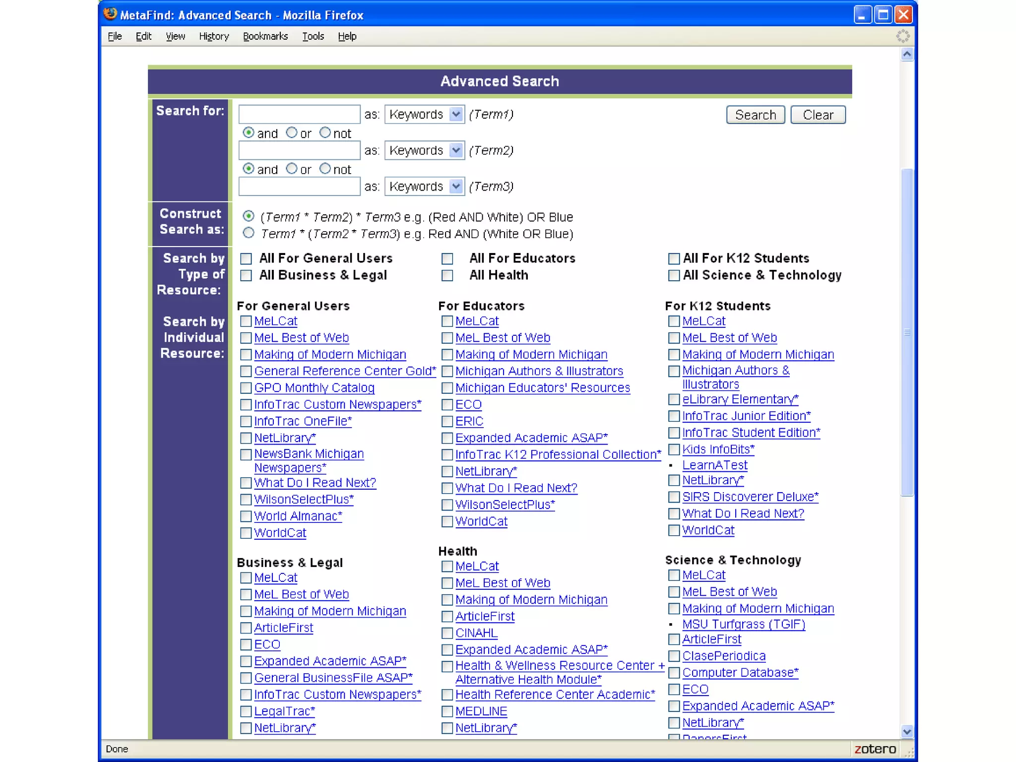 Selecting the right resourcesWhy not search everything?Impractical technicallyImpractical presentationallyWhat you don’t search is equally as important as what you do searchWhy metasearch systems get this wrong(Overly-) focused on the search boxDefining is not the same as limiting