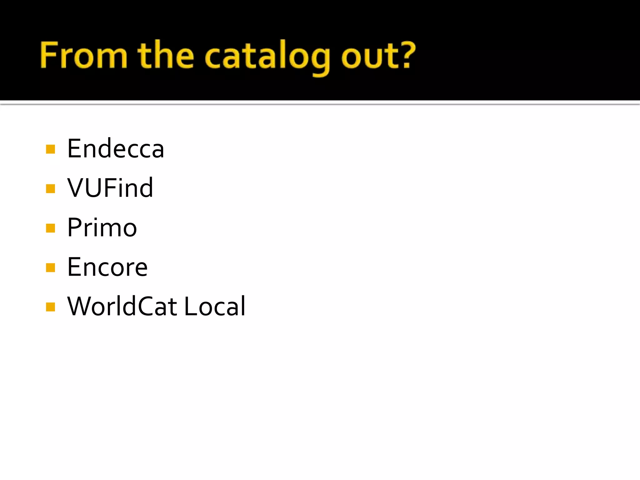 HybridSystemMetasearchOther databasesCatalogMain database