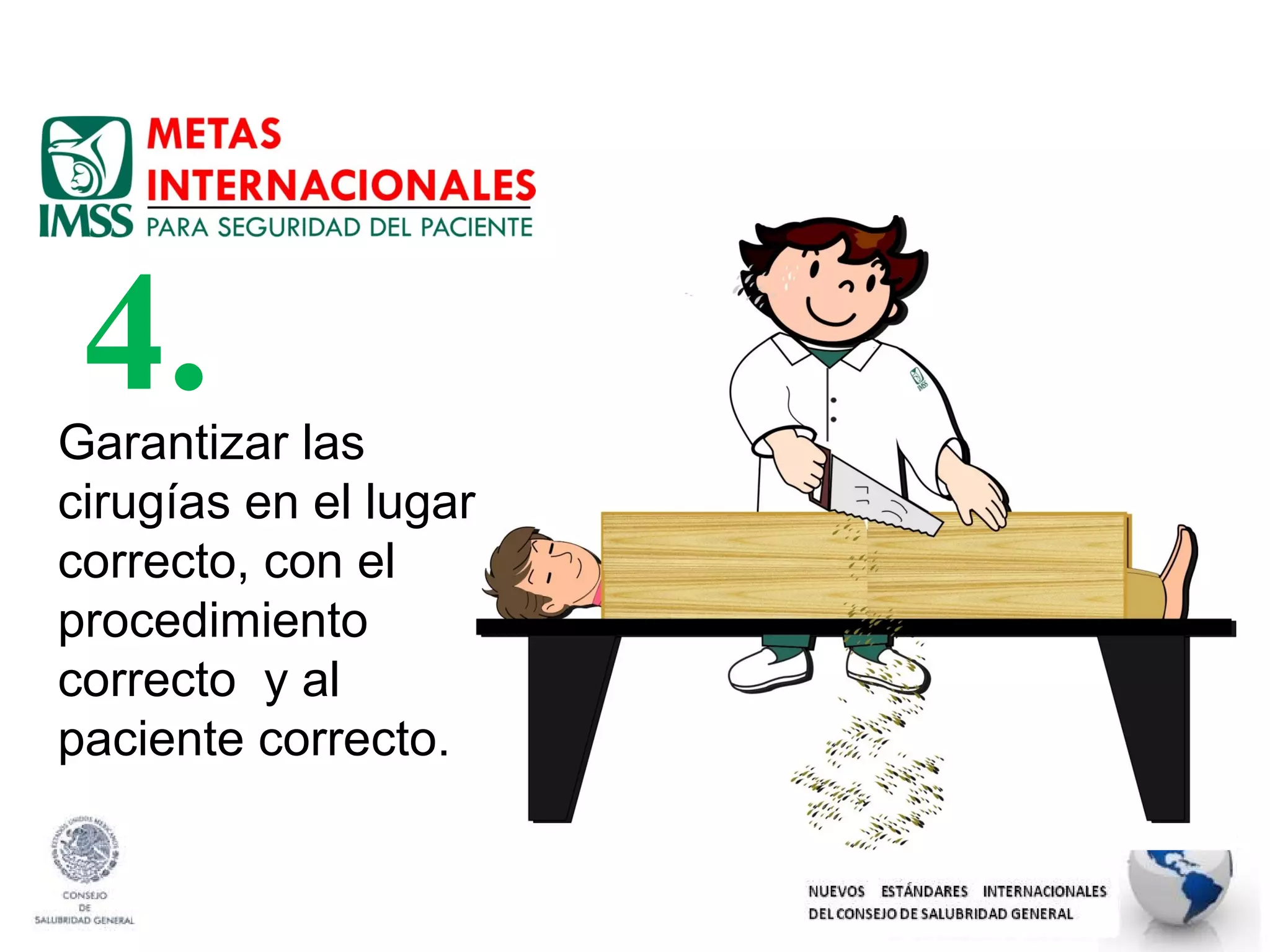 Metas internacionales de seguridad del paciente[1] | PPS