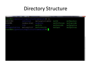 Directory Structure
 