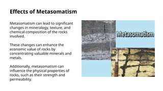 Metasomatic Texture Metasomatism and metasomatic rocks .pptx