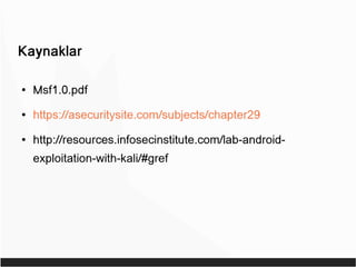 Metasploit ile Android Telefonu Hackleme | PDF