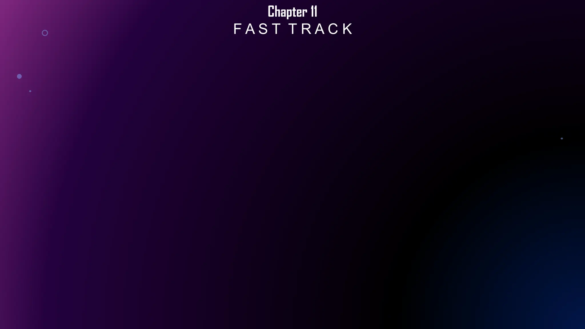 Chapter 11
F A S T T R A C K
 