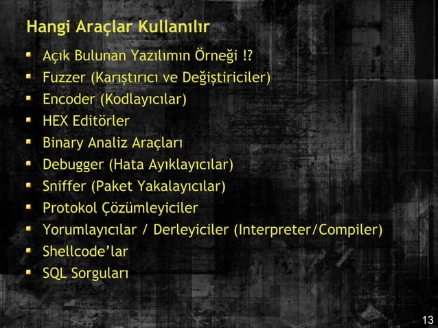 Metasploit Framework ile Exploit Gelistirme | PPT