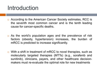 Metastatic renal cell carcinoma | PPTX
