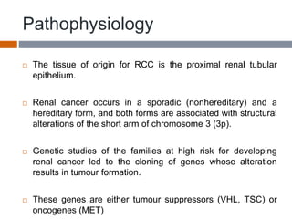 Metastatic renal cell carcinoma | PPTX