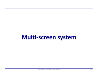 65PhD thesis - Gonano Carlo Andrea
Multi-screen system
 