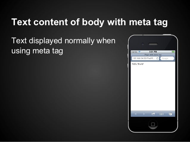 Meta tag customization (iOS + android)