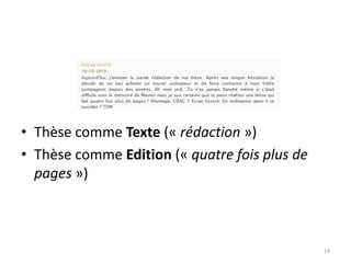 Qui est dirigé par tel chercheur’Qui appartient au comité de telle revue11