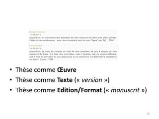 Cette thèse a pour directeur UntelQui appartient à tel laboratoire Qui a un partenariat avec telle entrepriseQui a un partenariat avec tel laboratoire’