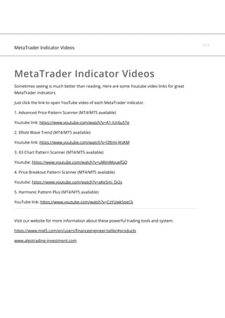Meta trader indicator videos