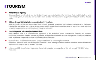 TOURISM
Metaverse Studio is a firm that was founded on the go Augmented platform for everyone. Their model is built on a Q...