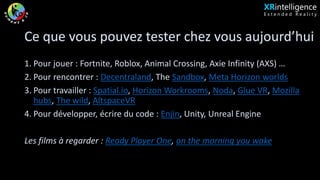 Ce que vous pouvez tester chez vous aujourd’hui
1. Pour jouer : Fortnite, Roblox, Animal Crossing, Axie Infinity (AXS) …
2...