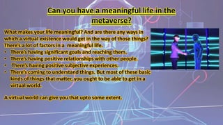 Metaverse its usage, future aspect along with combined usage of ...