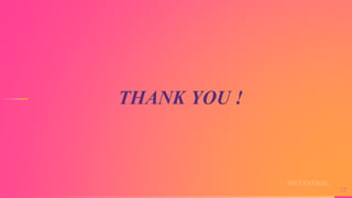 THANK YOU !
23
METAVERSE
 