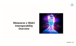 Metaverse x Web3
I t bilit
Interoperability
Overview
TechIPm, LLC
 