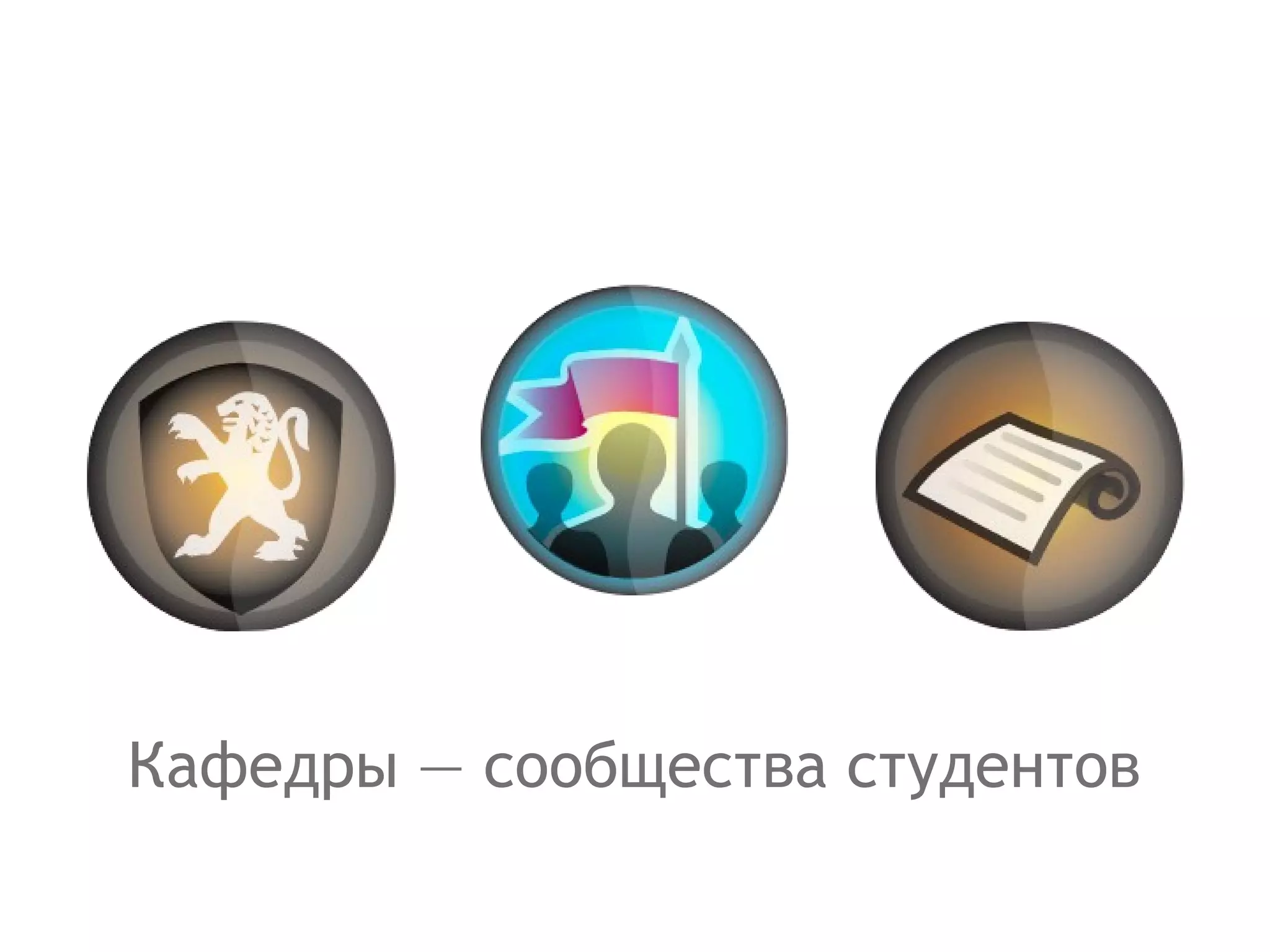 Кафедры — сообщества студентов 