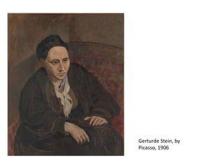 Gerturde Stein, by
Picasso, 1906
 