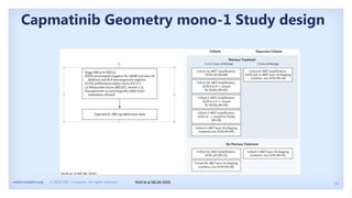 12
metcrusaders.org © 2020 MET Crusaders. All rights reserved.
Capmatinib Geometry mono-1 Study design
Wolf et al NEJM 2020
 