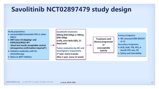 15
metcrusaders.org © 2020 MET Crusaders. All rights reserved.
Savolitinib NCT02897479 study design
Lu et al, ASCO 2020
 