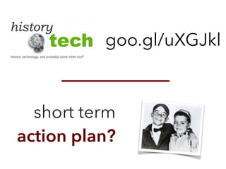goo.gl/uXGJkl
short term
action plan?
 
