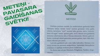Meteņi - pavasara gaidīšanas svētki! | PPT