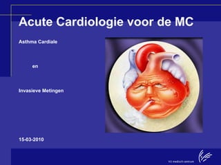 Acute Cardiologie voor de MC ,[object Object],[object Object],[object Object],[object Object]
