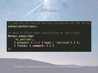 Creating a DDP API with Meteor | PDF