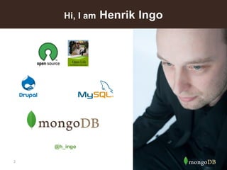 2 
Hi, I am Henrik Ingo 
@h_ingo 
 