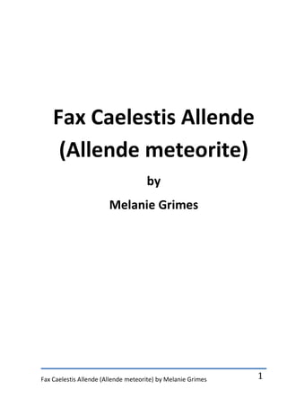 Fax Caelestis Allende
