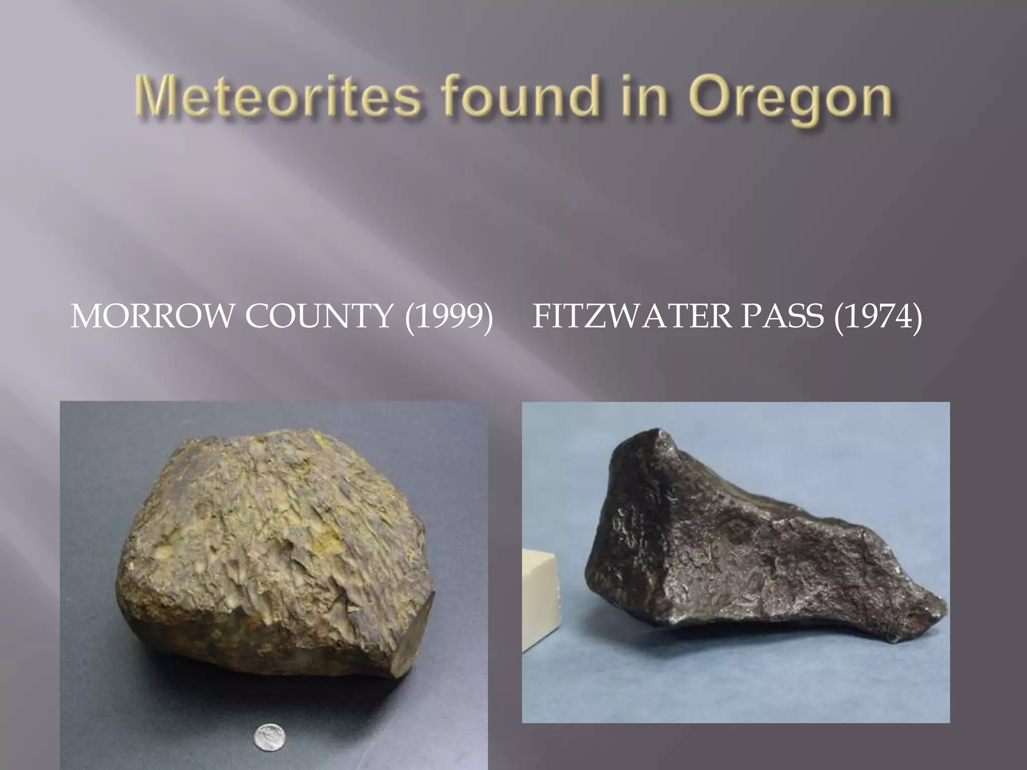 MORROW COUNTY (1999)   FITZWATER PASS (1974)
 