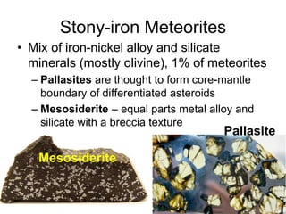Meteorites lecture Introduction Types meteor | PPT